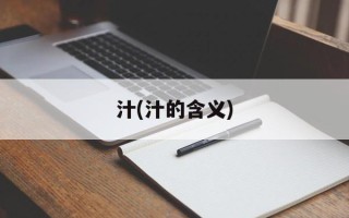 汁(汁的含义)