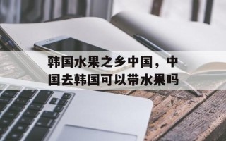 韩国水果之乡中国，中国去韩国可以带水果吗