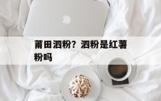 莆田泗粉？泗粉是红薯粉吗