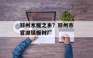 邳州木板之乡？邳州市官湖镇板材厂