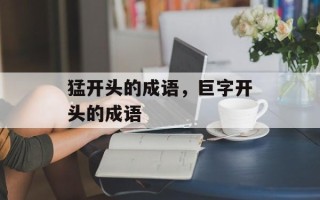 猛开头的成语，巨字开头的成语