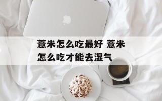 薏米怎么吃最好 薏米怎么吃才能去湿气