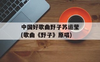 中国好歌曲野子苏运莹(歌曲《野子》原唱)