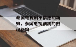 泰国电视剧不情愿的新娘，泰国电视剧我的密秘新娘