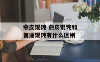 燕皮馄饨 燕皮馄饨和普通馄饨有什么区别