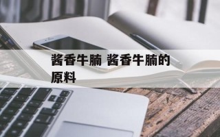 酱香牛腩 酱香牛腩的原料