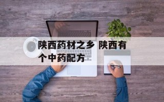 陕西药材之乡 陕西有个中药配方