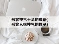 形容神气十足的成语(形容人很神气的样子)