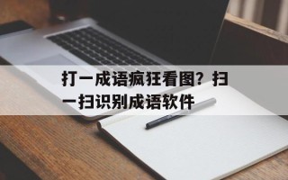 打一成语疯狂看图？扫一扫识别成语软件