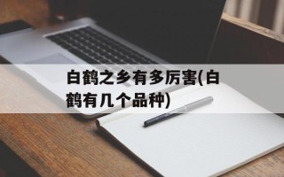 白鹤之乡有多厉害(白鹤有几个品种)