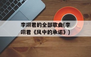 李翊君的全部歌曲(李翊君《风中的承诺》)