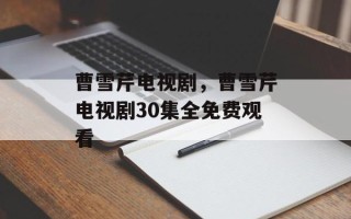 曹雪芹电视剧，曹雪芹电视剧30集全免费观看
