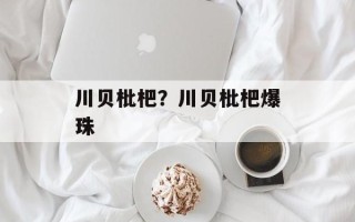 川贝枇杷？川贝枇杷爆珠
