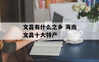 文昌有什么之乡 海南文昌十大特产
