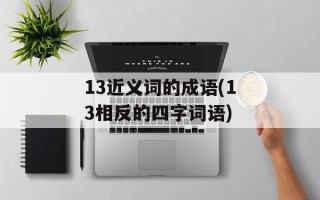 13近义词的成语(13相反的四字词语)