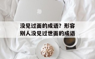 没见过面的成语？形容别人没见过世面的成语