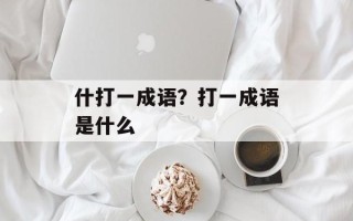什打一成语？打一成语是什么