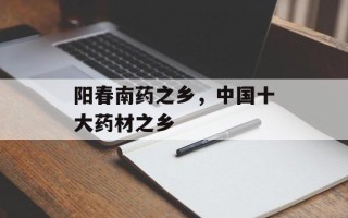 阳春南药之乡，中国十大药材之乡