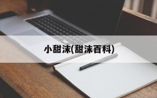 小甜沫(甜沫百科)