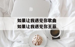 如果让我遇见你歌曲 如果让我遇见你王菲