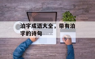 泊字成语大全，带有泊字的诗句