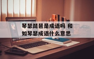 琴瑟琵琶是成语吗 和如琴瑟成语什么意思