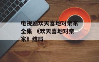 电视剧欢天喜地对亲家全集 《欢天喜地对亲家》结局