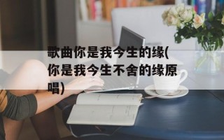 歌曲你是我今生的缘(你是我今生不舍的缘原唱)