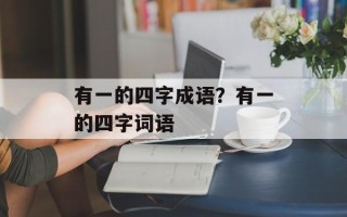 有一的四字成语？有一的四字词语
