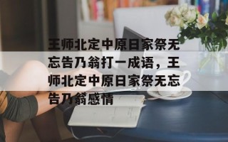 王师北定中原日家祭无忘告乃翁打一成语，王师北定中原日家祭无忘告乃翁感情