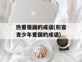 热爱祖国的成语(形容青少年爱国的成语)