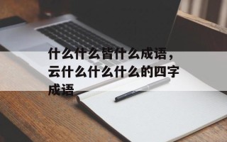 什么什么皆什么成语，云什么什么什么的四字成语