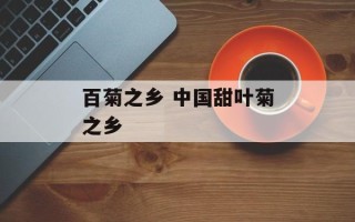 百菊之乡 中国甜叶菊之乡