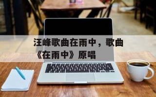 汪峰歌曲在雨中，歌曲《在雨中》原唱