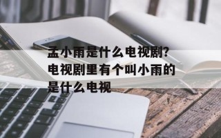孟小雨是什么电视剧？电视剧里有个叫小雨的是什么电视