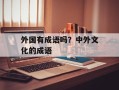 外国有成语吗？中外文化的成语