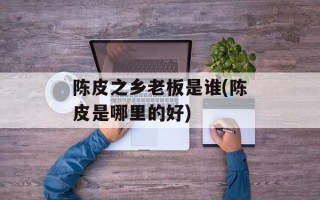 陈皮之乡老板是谁(陈皮是哪里的好)