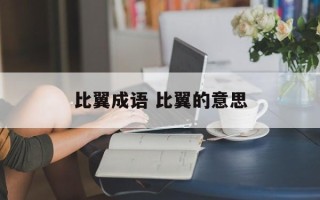 比翼成语 比翼的意思