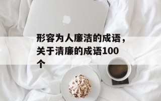形容为人廉洁的成语，关于清廉的成语100个