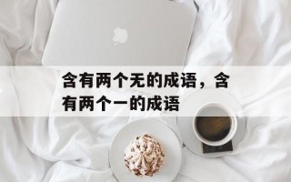 含有两个无的成语，含有两个一的成语