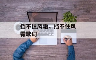 挡不住风霜，挡不住风霜歌词