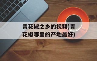 青花椒之乡的视频(青花椒哪里的产地最好)