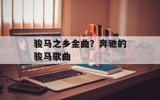 骏马之乡金曲？奔驰的骏马歌曲