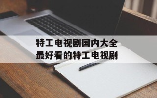 特工电视剧国内大全 最好看的特工电视剧