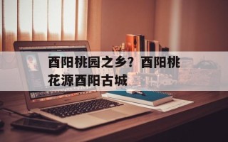 酉阳桃园之乡？酉阳桃花源酉阳古城