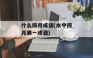 什么捞月成语(水中捞月猜一成语)
